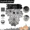 Halloween Decoration Table Runner with 12 Pack 3D Bats, Spider Web Black Lace Table Runner for Kitchen Dinner Table, Halloween Party Decoration Indoor - 13 x 72 Inch